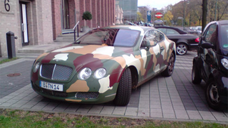 For The Discerning Commando: Camouflage Bentley Continental GT